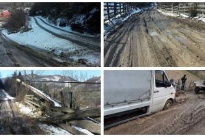 FOTO ȘTIREA TA: Noroiul stăpâneşte un cartier din Cîmpeni. „Nu mai putem cu mizeria asta”