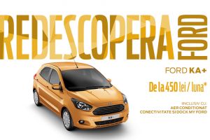 Redescoperă plăcerea condusului la Ford West, noul dealer din Satu Mare şi profită de programul Rabla. Ford KA+ de la 450 lei/lună.*