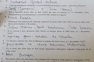 FOTO. Semifinala Concursului pe teme de istorie ”Alba Iulia, Cealaltă Capitală”: Întrebările, liceele calificate şi punctajele obţinute de elevi