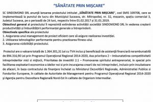 Lansarea proiectului “SĂNĂTATE PRIN MIȘCARE”