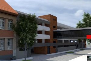 Magazinul Crişul va fi conectat la parcarea supraetajată de pe strada Braşovului printr-o pasarelă