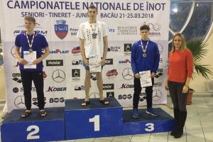 Înotătorul Şerban Cotos a urcat de şase ori pe podiumul Campionatelor Naţionale de la Bacău