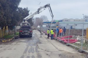 Drum public blocat in zona unei benzinarii situate in apropierea Campusului Universitar din Constanta. Ce masuri au luat politistii locali