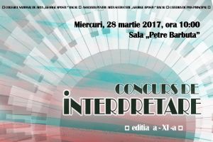 Concurs de interpretare la Colegiul de Artă