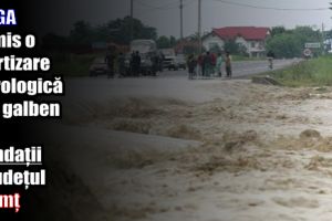 INHGA a emis o avertizare hidrologică Cod galben de inundaţii în judeţul Neamţ