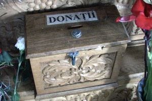 Spargere la Biserica ortodoxă din Sîntandrei: hoţul a golit cutia milei