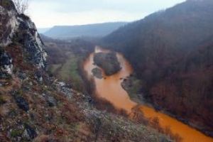 Imaginile dezastrului: Accidentul ecologic a lovit si Rezervatia Naturala Cheile Lapusului (FOTO)