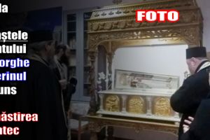 Racla cu moaştele Sfântului Gheorghe Pelerinul a ajuns la Mănăstirea Văratec