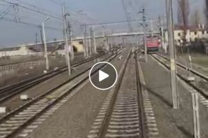 VIDEO/ S-a circulat cu 160 km/h pe ruta feroviară Arad – Curtici! Cum se vede asta din tren