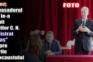 Neamţ: Ambasadorul SUA le-a vorbit elevilor Colegiului Naţional ”Calistrat Hogaş” despre ororile Holocaustului