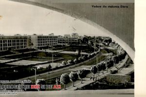 Vedere alb-negru din statiunea Eforie, in 1961