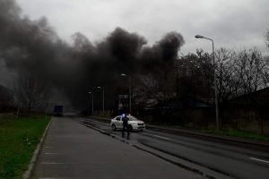 Incendiu la UAMT: În zonă este fum dens şi înecăcios, circulaţia este oprită pe strada Uzinelor!