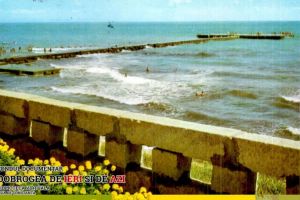 Vedere spre largul marii de la Eforie Nord