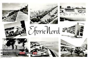 Opt instantanee de la Eforie Nord, din anul 1965. Palmierii sunt si ei... prezenti