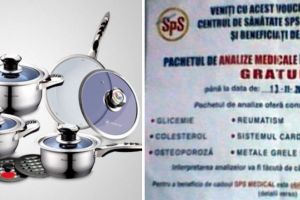 Escrocherie?!… ȚEPUITORII CU ANALIZE MEDICALE GRATUITE CONTRA…  OALE DE GĂTIT AU AJUNS ȘI LA CĂLĂRAȘI!…