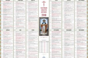 Calendar Ortodox 2018: Aprilie – luna în care avem 7 sărbători cu Cruce Roşie şi 5 cu Cruce Neagră