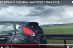 Accident pe podul de langa Coca-Cola. Trei masini implicate
