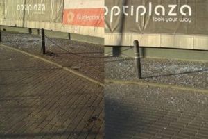 FOTO/ ȘTIREA TA: Ce mai semnalează albaiulienii – La Alba Mall plouă cu… geamuri, gropile din oraş se astupă cu lopata iar la Gară avem peisaj din… Siria