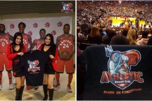 Gladiatorii, in NBA:  BC Athletic Constanta, in Air Canada Center din Toronto, la meciul dintre Toronto Raptors si Denver Nuggets (galerie foto)