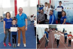 Micul atlet David Mihai Lungu, de la CSS1 Constanta, medaliat la Campionatul National