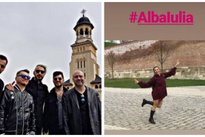 FOTO: Trupa Bere Gratis şi Lora, filmări în Cetatea Alba Carolina pentru noile lor videoclipuri