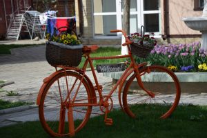 Un băcăuan a furta bicicleta ornamentală din curtea Asociaţiei Betania