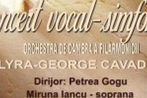 Concert vocal-simfonic sustinut de Orchestra de Camera a filarmonicii dirijata de maestrul Petrea Gogu