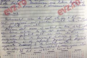 EXCLUSIV EvZ. TESTAMENTUL INTEGRAL al TRIPLULUI ASASIN de la Braşov! NEBUNIE PROGRESIVĂ sau PREMEDITAREA CRIMEI?