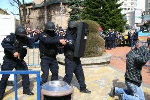 Jandarmii argeşeni au făcut spectacol de ziua lor