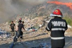 Pata Rât: Arde rampa de gunoi a Primăriei Cluj-Napoca