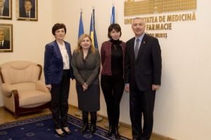 Delegaţie universitară din Georgia, în vizită la UMF Târgu-Mureş