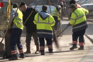 Lungu a ieşit la curăţenie şi la plantare de arbori, în zona centrală a Sucevei