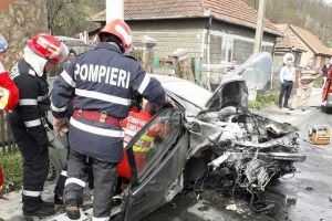 Accident GRAV cu patru VICTIME pe DN7, la intrarea în localitatea TOC