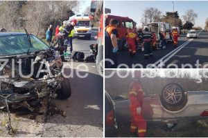 Accident rutier grav la Neptun, judetul Constanta. Mai multe persoane au fost ranite