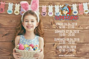 Iepuraşul cheamă copiii la distracţie la Superland