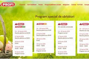 ULTIMA STRIGARE, la Profi! Programul magazinelor în perioada Sărbătorilor Pascale