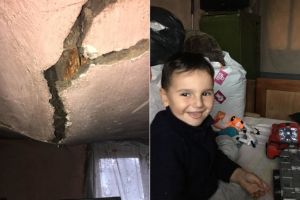 Situaţie de EXTREMĂ URGENŢĂ! Tavanul căsuţei lui Denis S-A PRĂBUŞIT