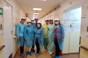 „Un zâmbet pentru un copil”, activitate derulata in secţia de Pediatrie a Spitalului Judeţean