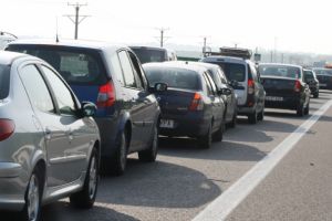 Trafic infernal pe şoseaua de centură