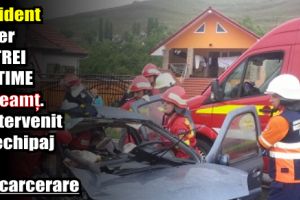 Accident rutier cu 3 victime în Neamţ. A intervenit un echipaj de descarcerare