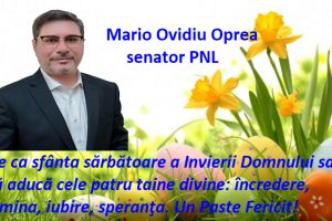 Mario Ovidiu Oprea – senator PNL: Un Paşte Fericit!