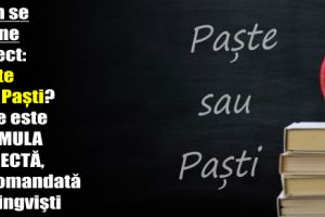 Cum se spune corect: Paşte sau Paşti? Care este formula corectă, recomandată de lingvişti