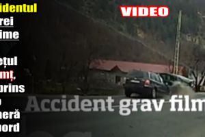 Accidentul cu trei victime din judeţul Neamţ, surprins de o cameră de bord