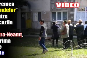 „E vremea colindelor” printre blocurile din Piatra-Neamţ, în prima zi de Paşte