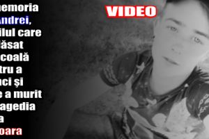 În memoria lui Andrei, copilul care s-a lăsat de şcoală pentru a munci şi care a murit în tragedia de la Viişoara