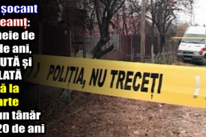 Caz şocant în Neamţ: Femeie de 89 de ani, bătută şi violată până la moarte de un tânăr de 20 de ani