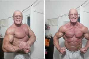 Incredibil cum arata la 67 de ani!:  Culturistul veteran Vasile Șerban vrea o medalie la Campionatul European de la Santa Susanna