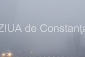 Constanta. Este ceata densul la malul marii. Trei porturi maritime la Marea Neagra au fost inchise 