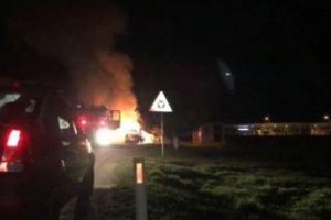 CLUJ: O maşină s-a făcut SCURM la ieşirea din Câmpia Turzii VIDEO