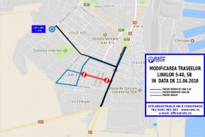 Doua linii de transport ale RATC Constanta vor fi deviate. Masura luata din cauza unor lucrari ale E-Distributie Dobrogea